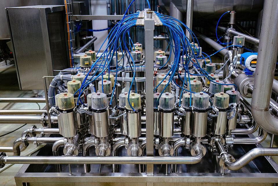 Matrix von vermischungssicheren Trennventilen